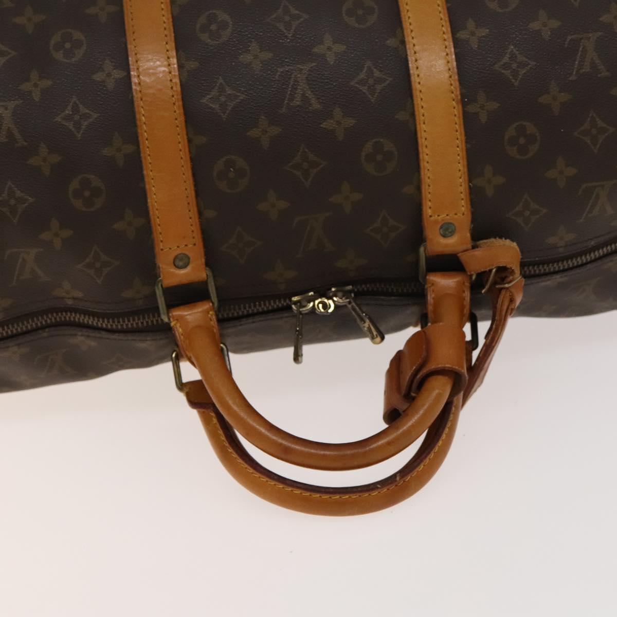 LOUIS VUITTON Monogram Keepall 60 Boston Bag M41422 LV Auth 140594