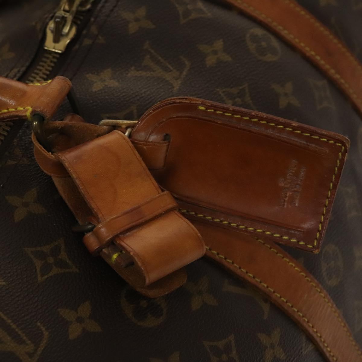 LOUIS VUITTON Monogram Keepall Bandouliere 55 Boston Bag M41414 LV Auth 140596