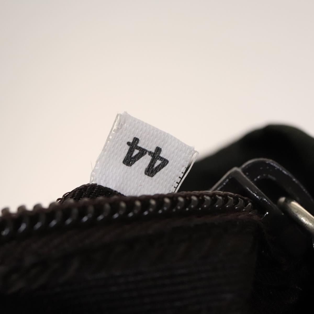 PRADA Backpack Nylon Khaki Silver Auth 140623