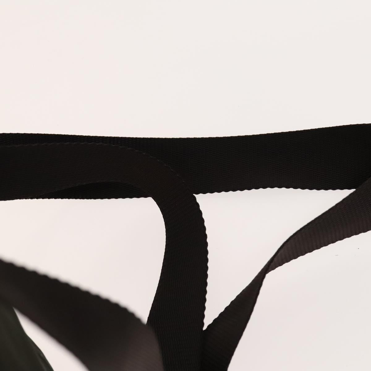 PRADA Backpack Nylon Khaki Silver Auth 140623