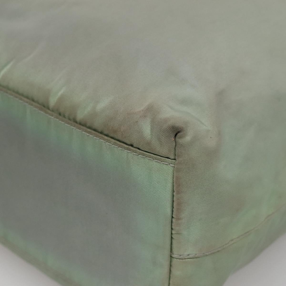 PRADA Hand Bag Nylon Khaki Auth 140626