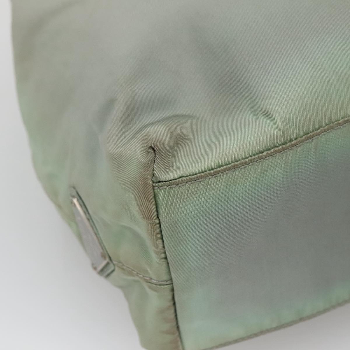 PRADA Hand Bag Nylon Khaki Auth 140626