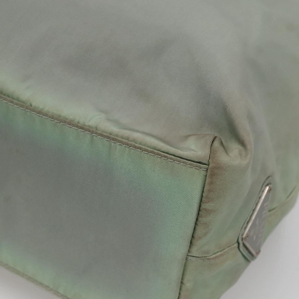 PRADA Hand Bag Nylon Khaki Auth 140626