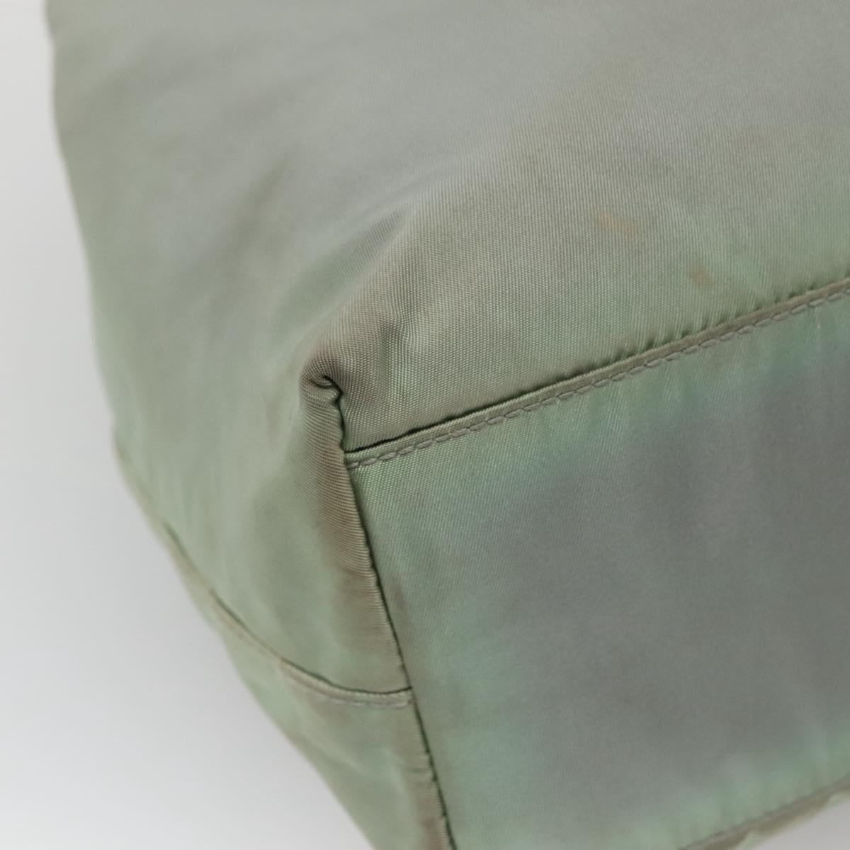 PRADA Hand Bag Nylon Khaki Auth 140626