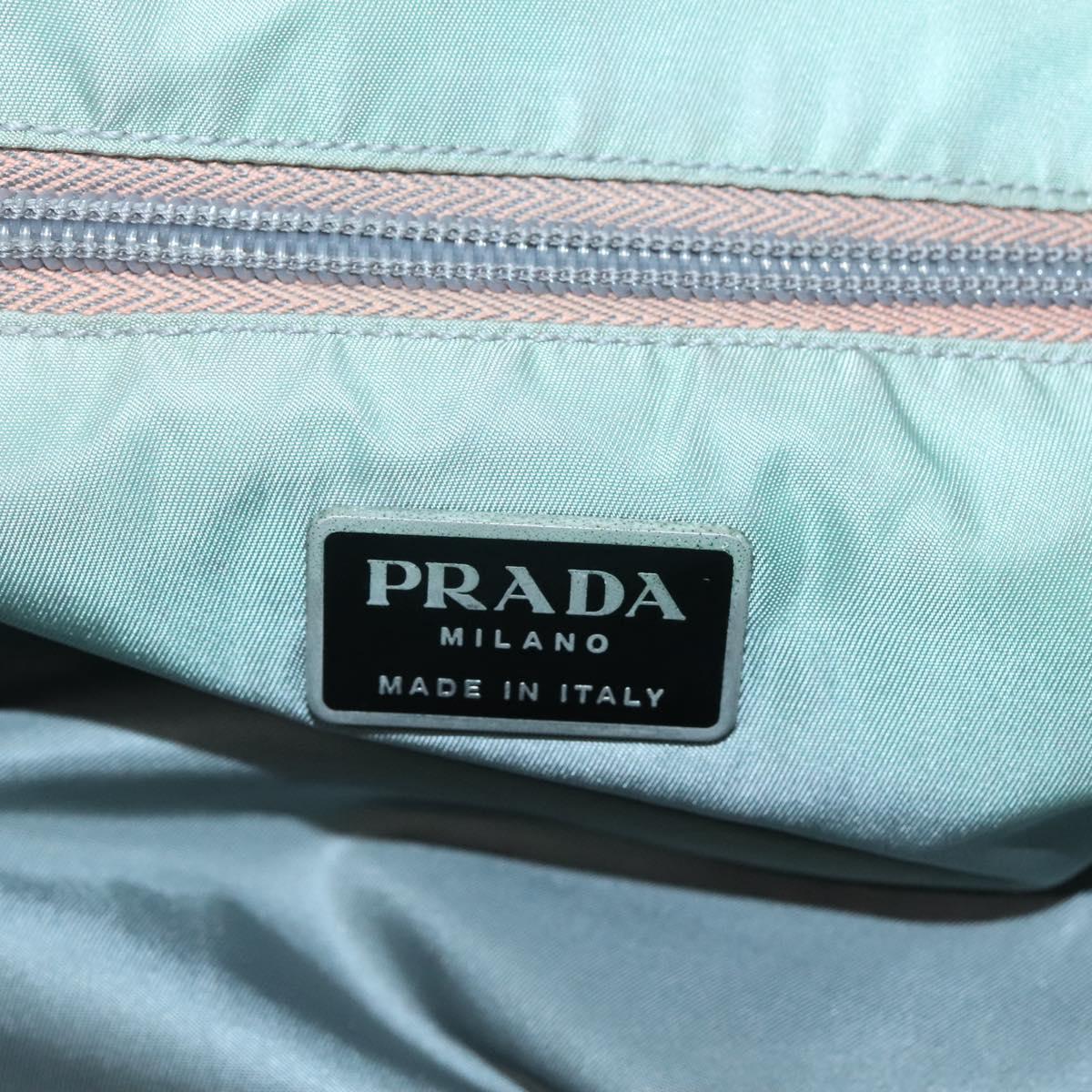 PRADA Hand Bag Nylon Khaki Auth 140626