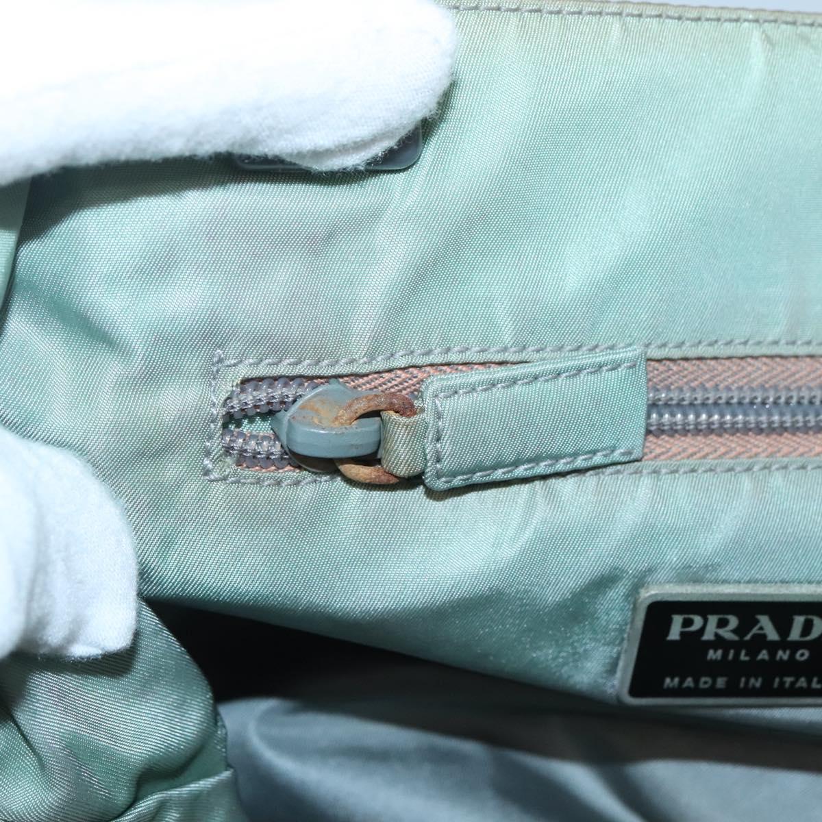 PRADA Hand Bag Nylon Khaki Auth 140626