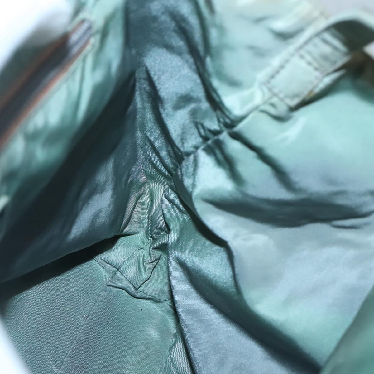 PRADA Hand Bag Nylon Khaki Auth 140626