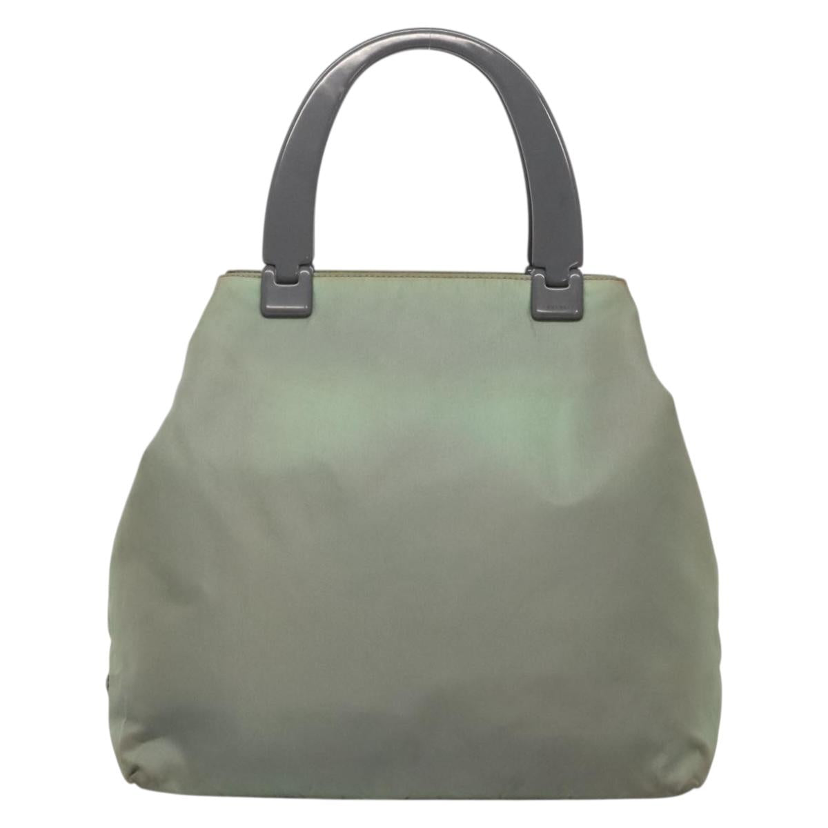 PRADA Hand Bag Nylon Khaki Auth 140626