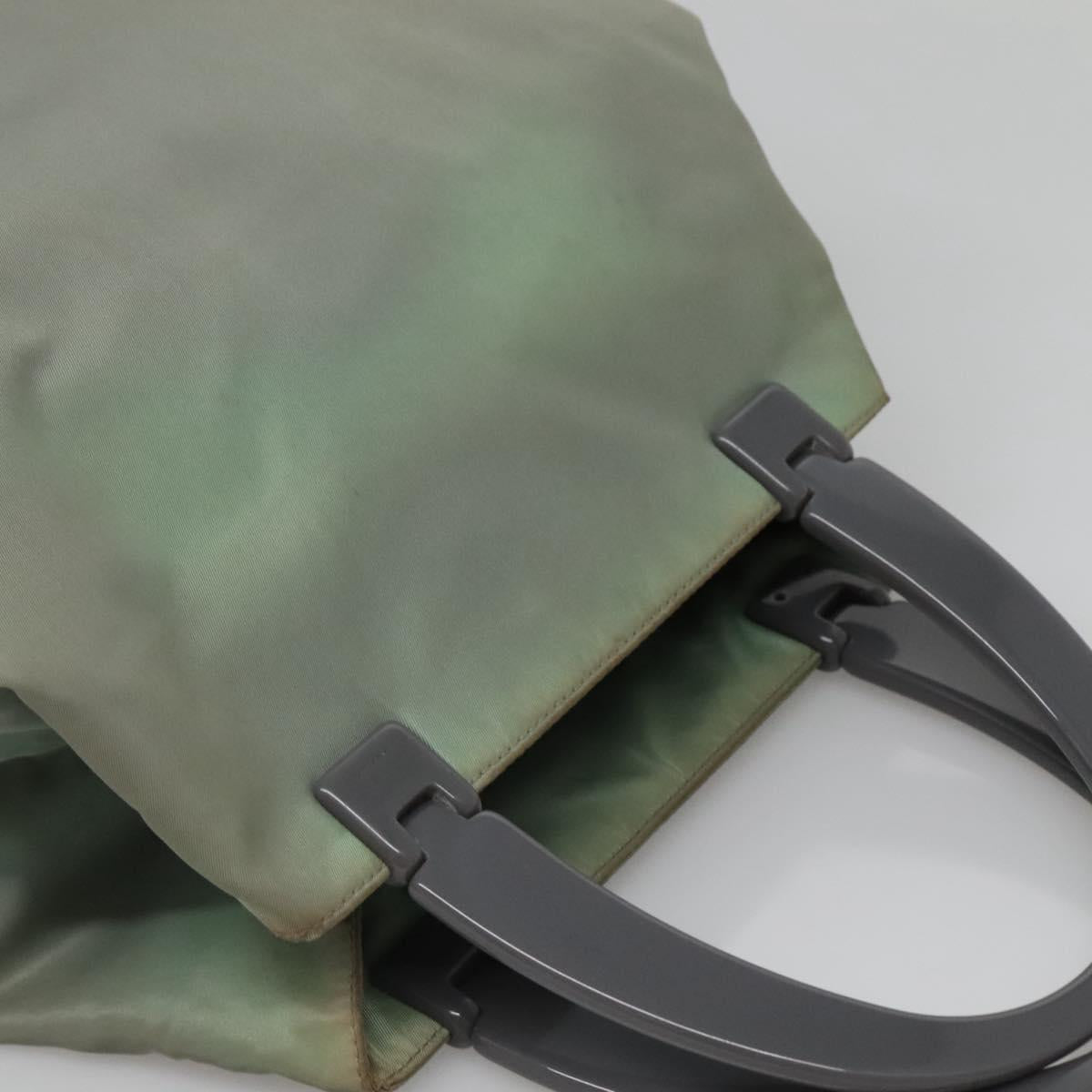 PRADA Hand Bag Nylon Khaki Auth 140626