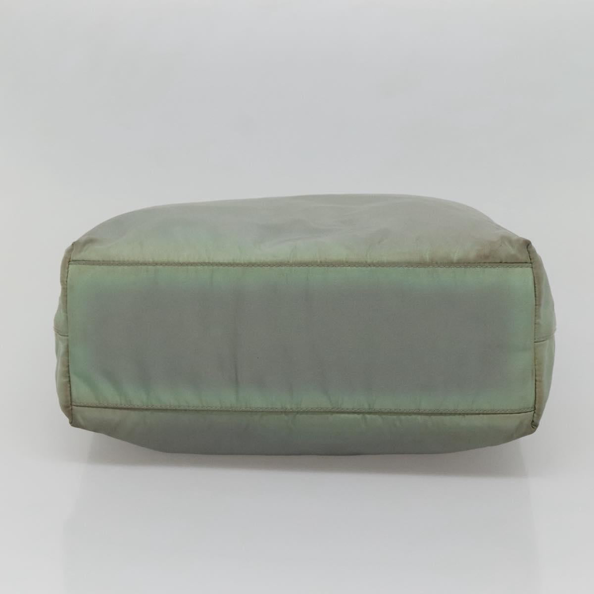 PRADA Hand Bag Nylon Khaki Auth 140626
