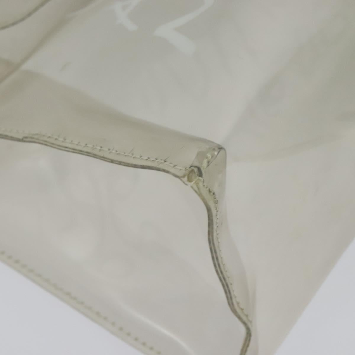 HERMES Kelly Hand Bag Vinyl Clear Auth 140647