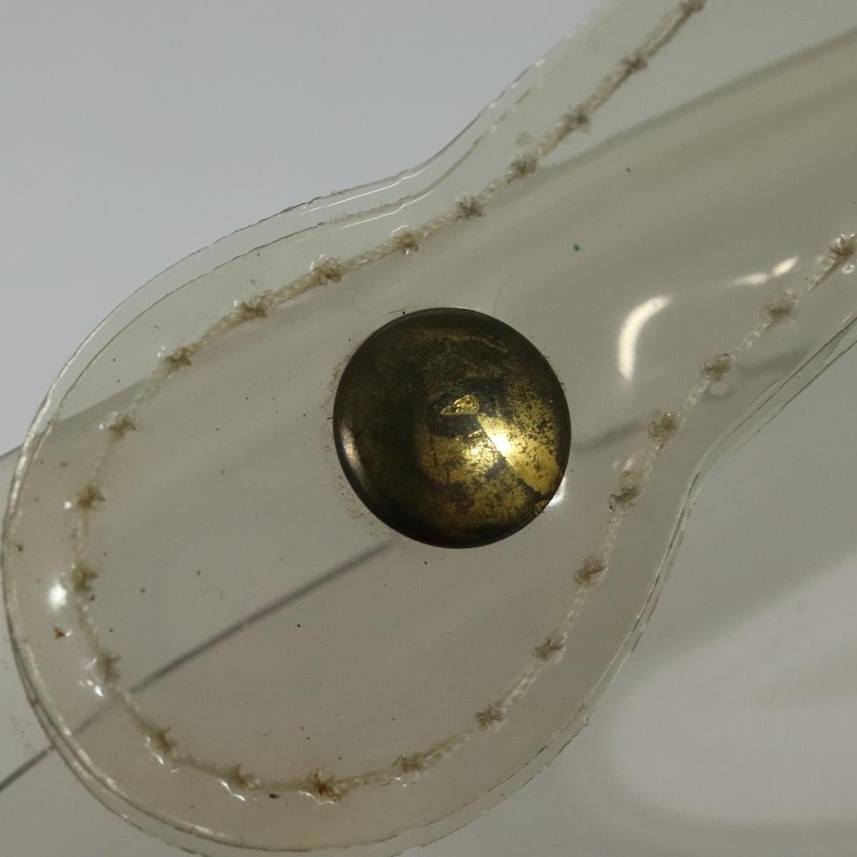 HERMES Kelly Hand Bag Vinyl Clear Auth 140647