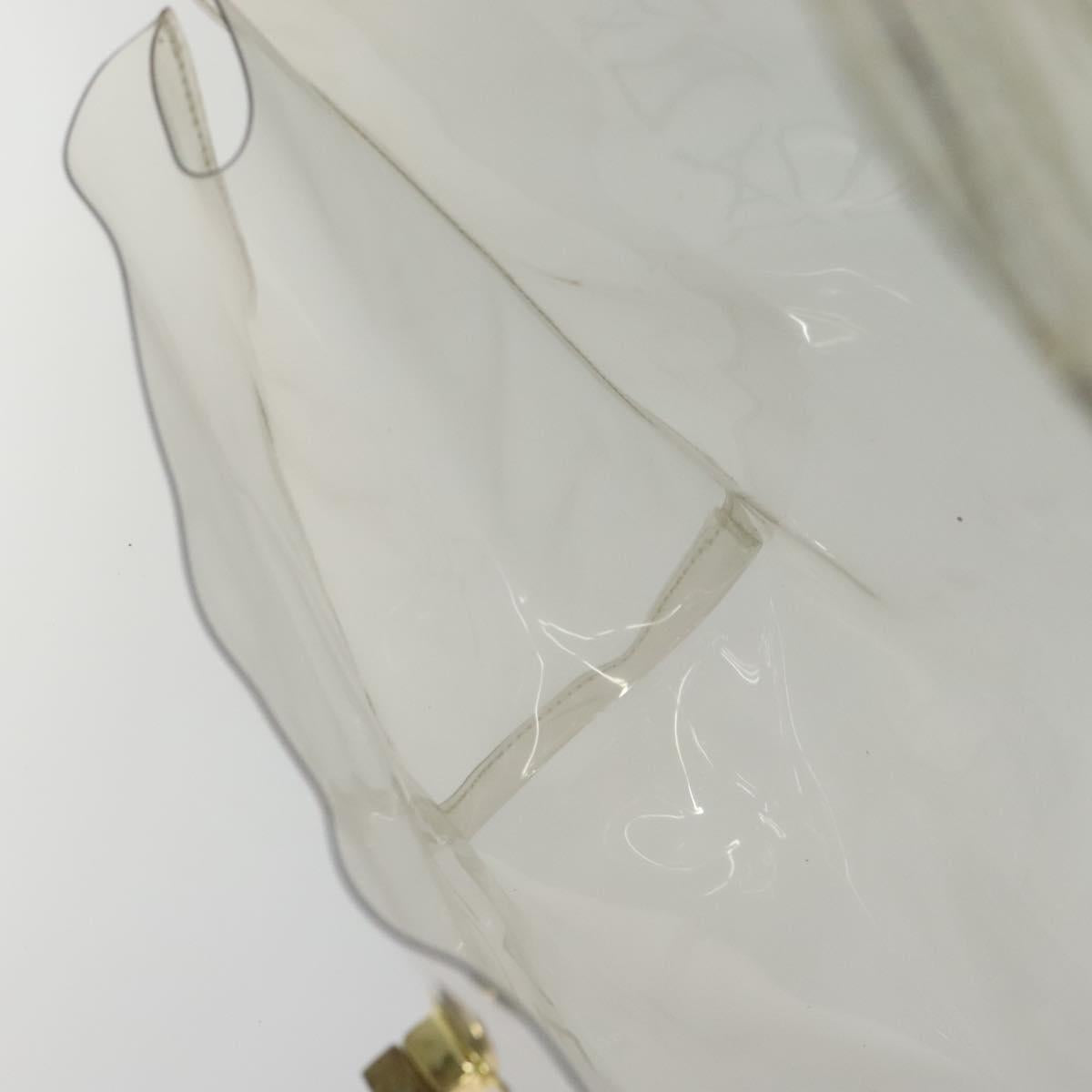 HERMES Kelly Hand Bag Vinyl Clear Auth 140647