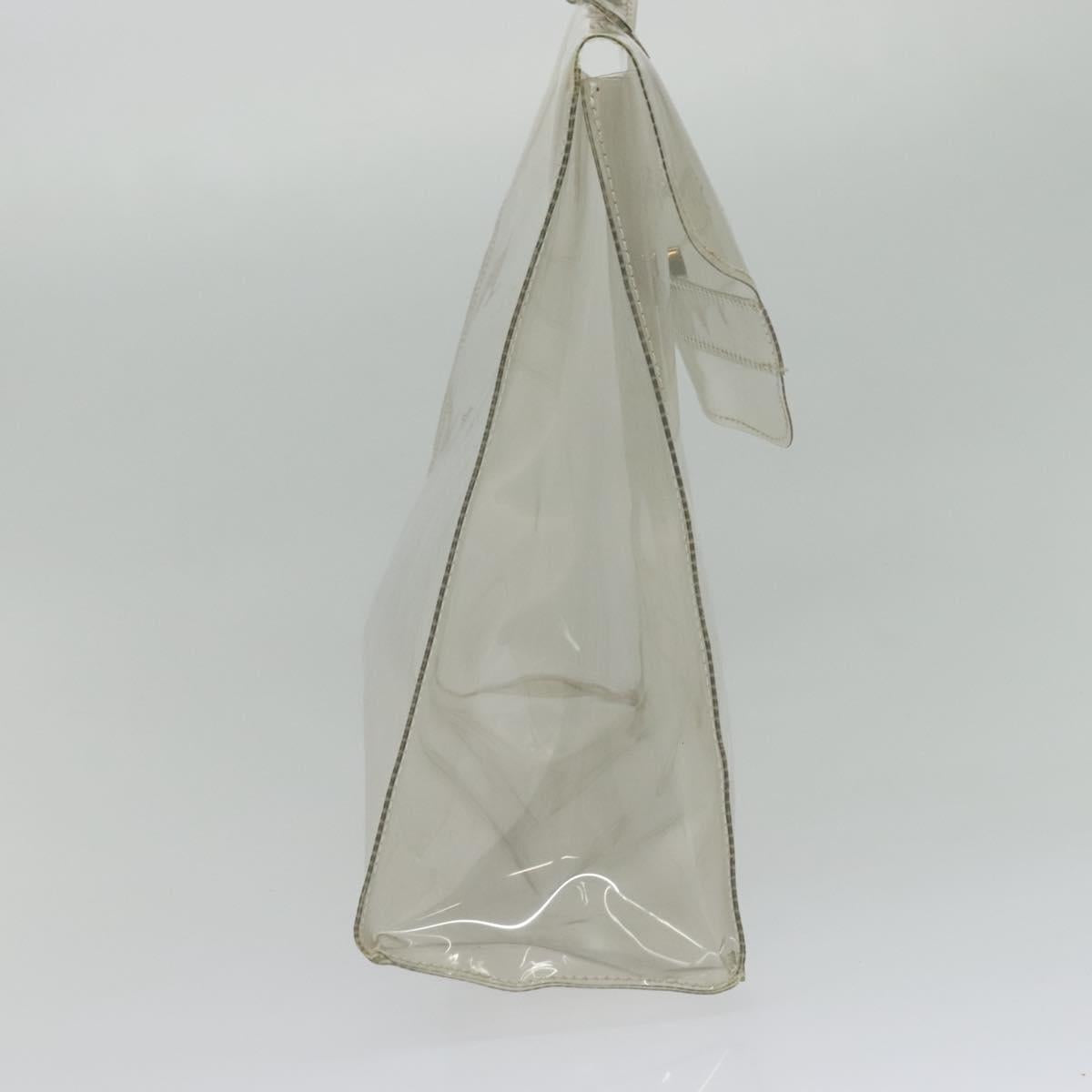 HERMES Kelly Hand Bag Vinyl Clear Auth 140647