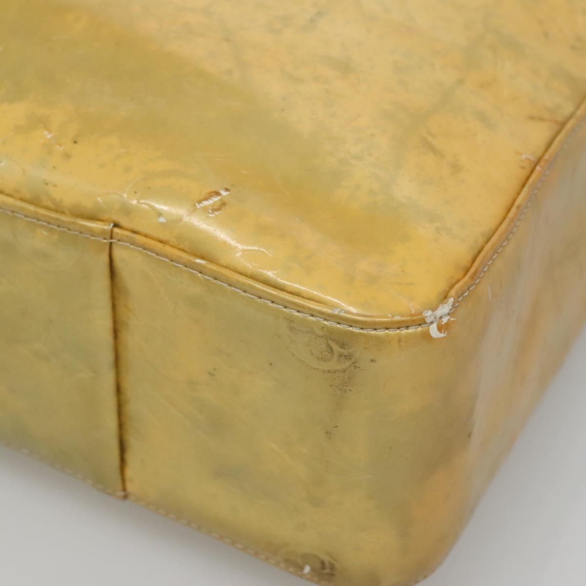 LOUIS VUITTON Monogram Vernis Columbus Tote Bag Gris M91028 LV Auth 140651