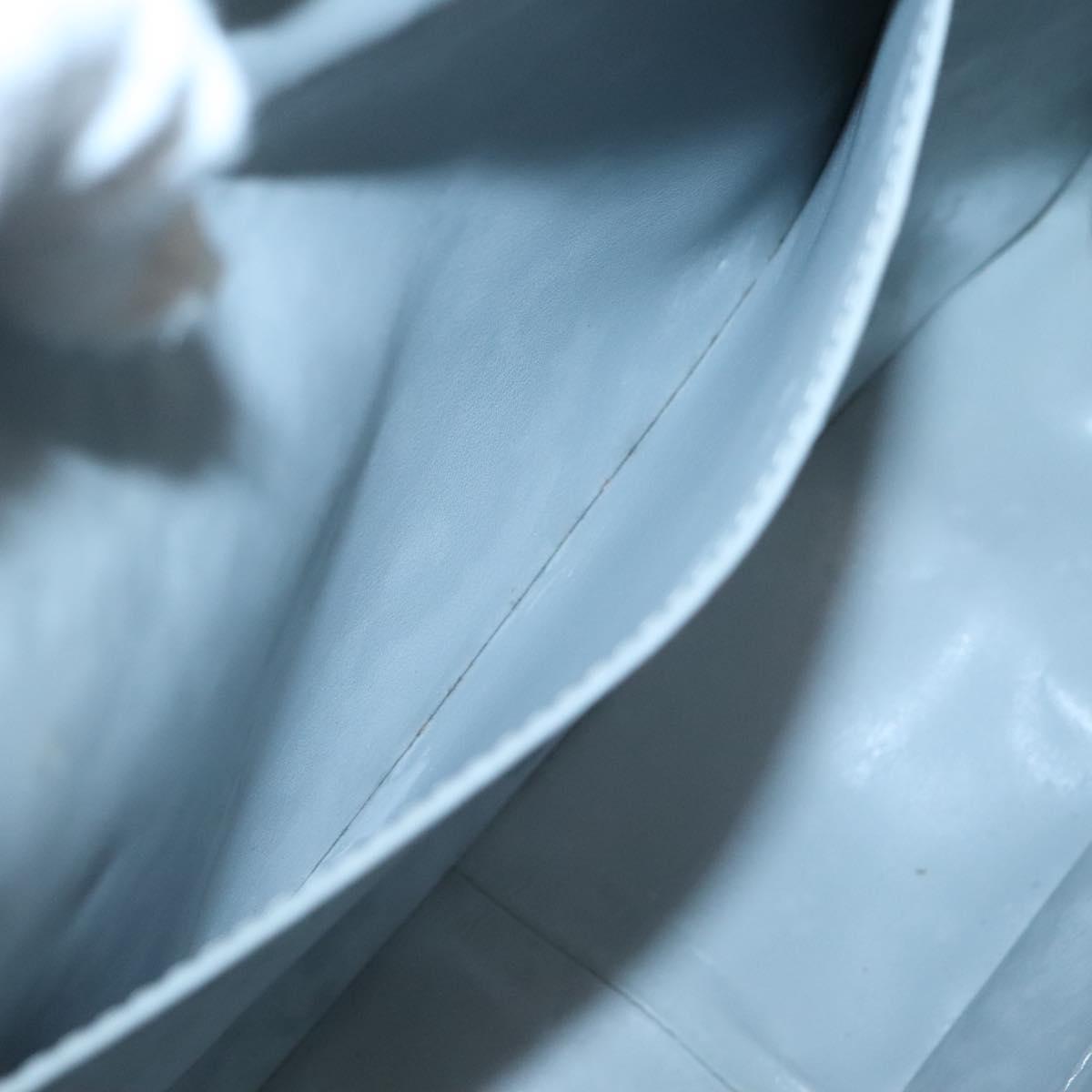 LOUIS VUITTON Monogram Vernis Columbus Tote Bag Gris M91028 LV Auth 140651