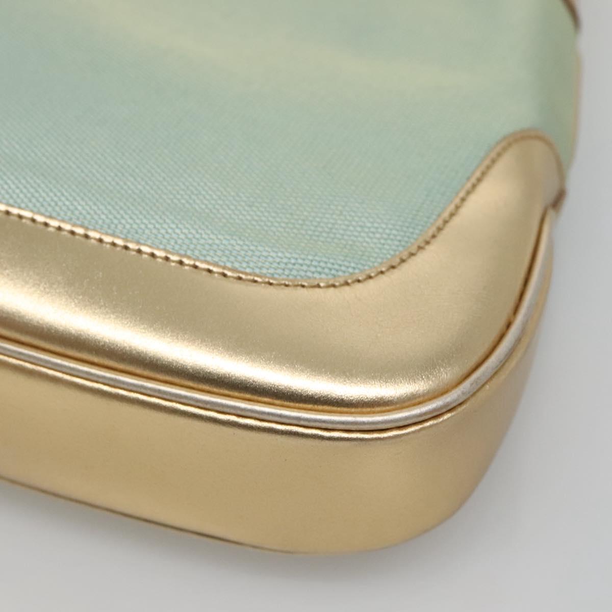 GUCCI Jackie Shoulder Bag Canvas Green Gold 001 3735 Auth 140678