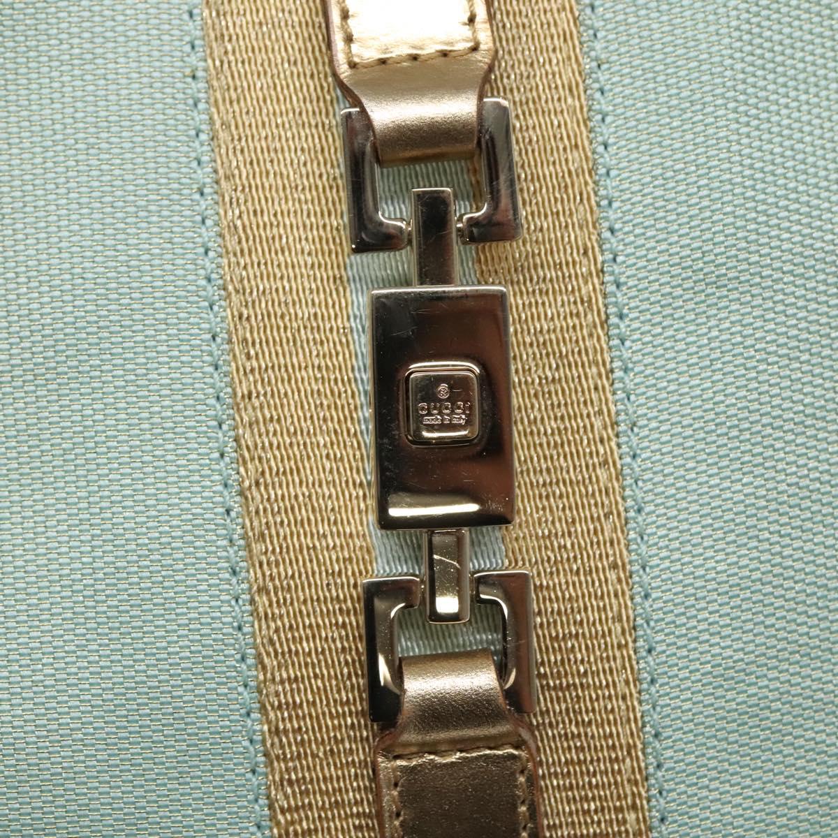 GUCCI Jackie Shoulder Bag Canvas Green Gold 001 3735 Auth 140678