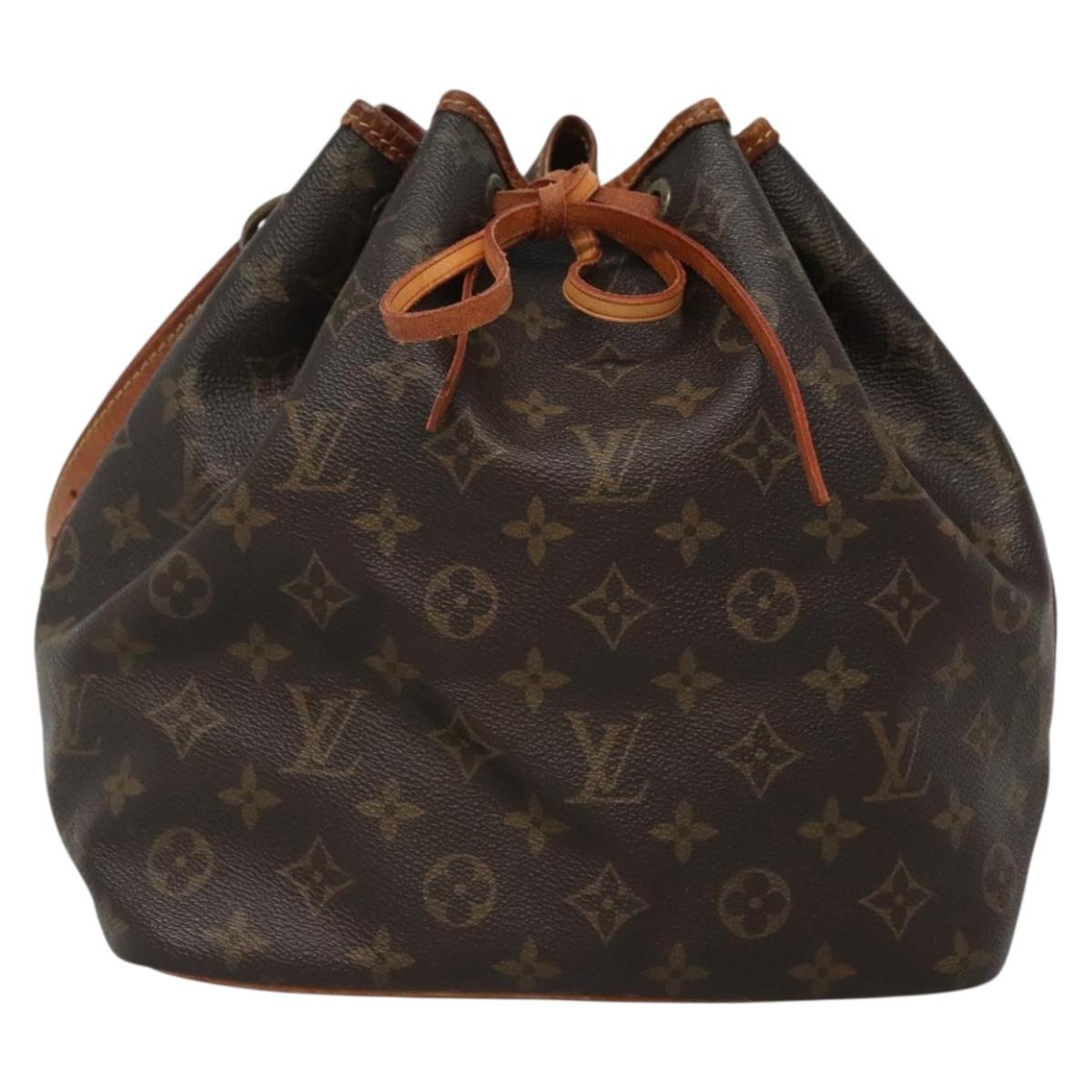 LOUIS VUITTON Monogram Petit Noe Shoulder Bag M42226 LV Auth 140701