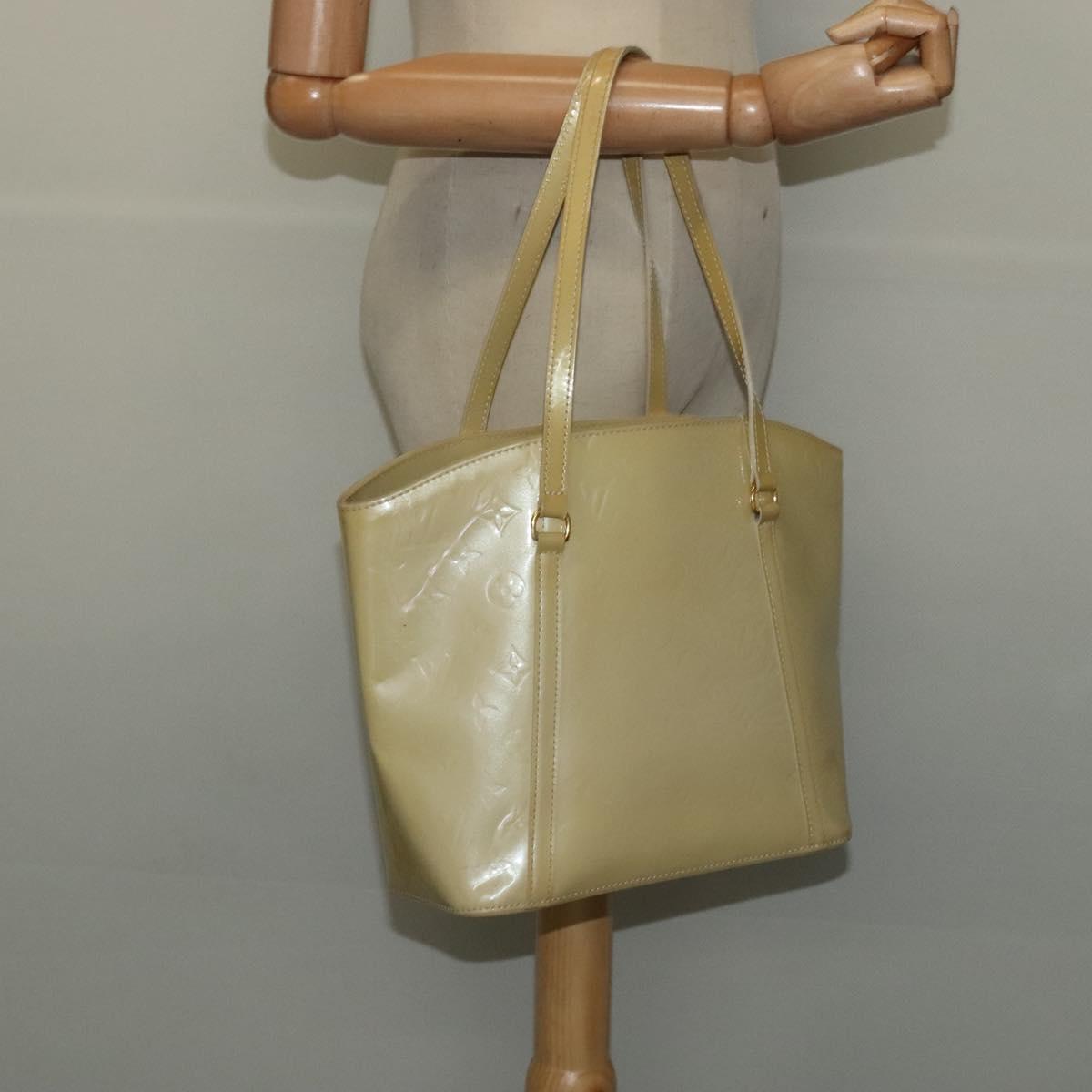 LOUIS VUITTON Monogram Vernis Avalon MM Tote Bag Broncorail M91743 Auth 140711
