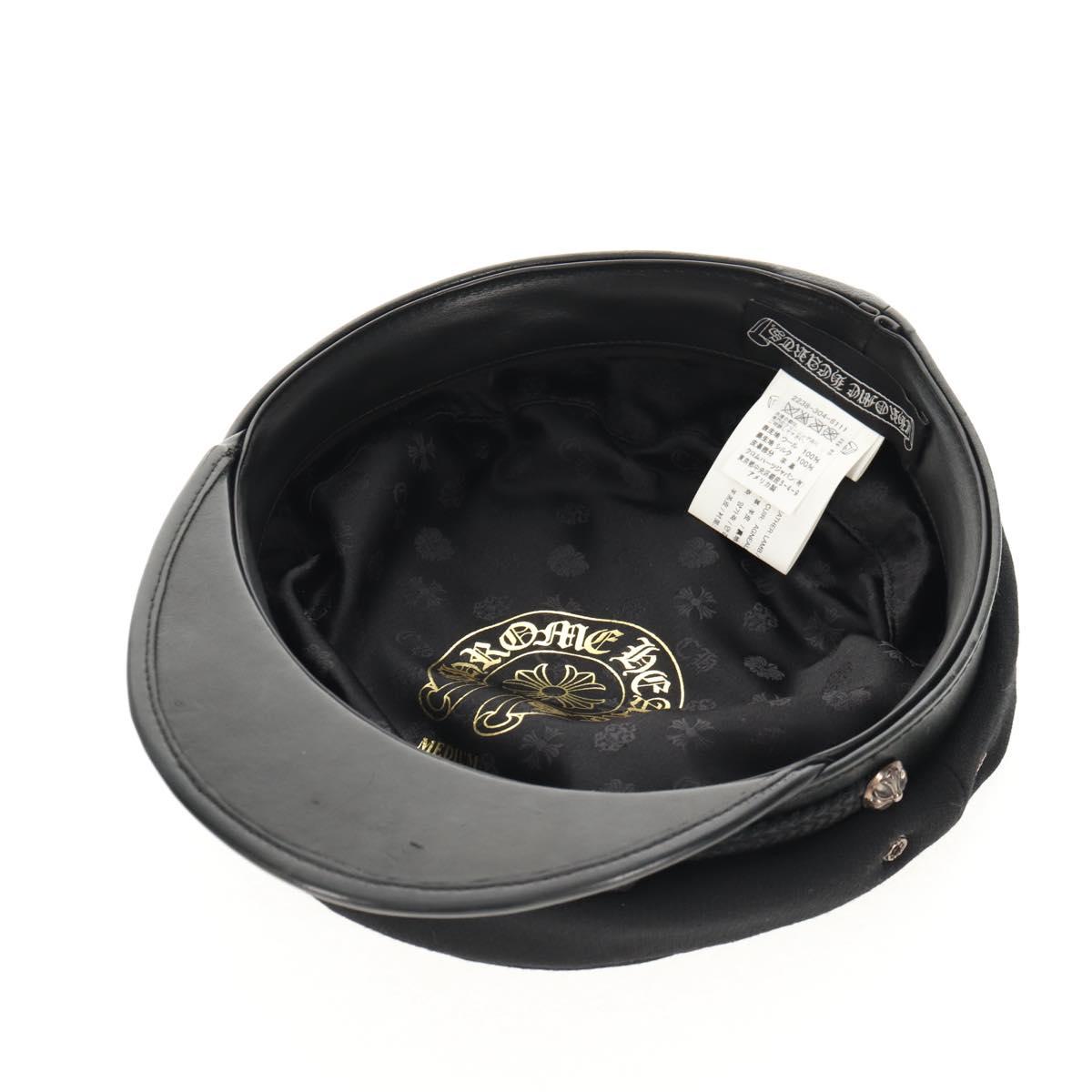 Chrome Hearts Marine Cap Wool Black Auth 140728M