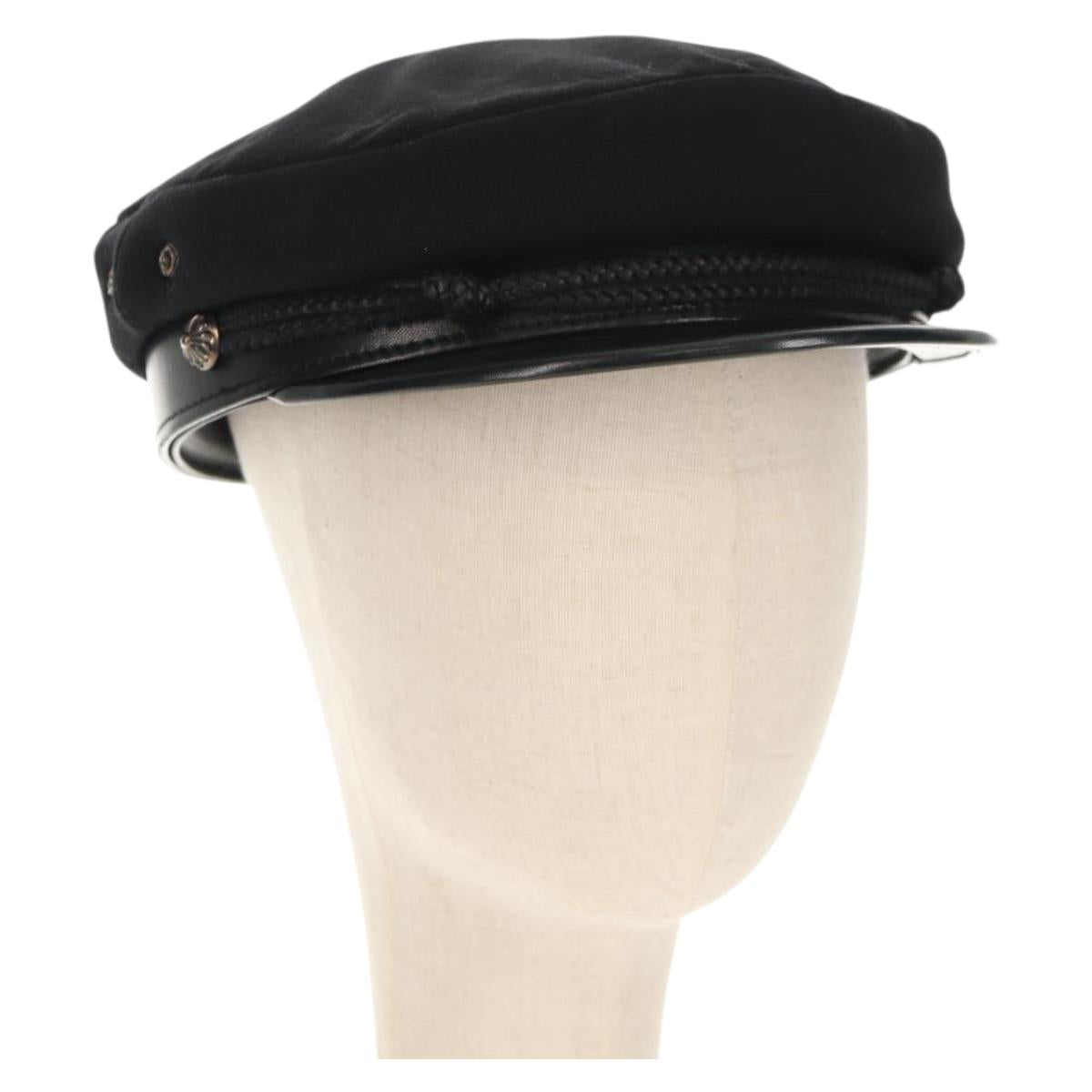 Chrome Hearts Marine Cap Wool Black Auth 140728M