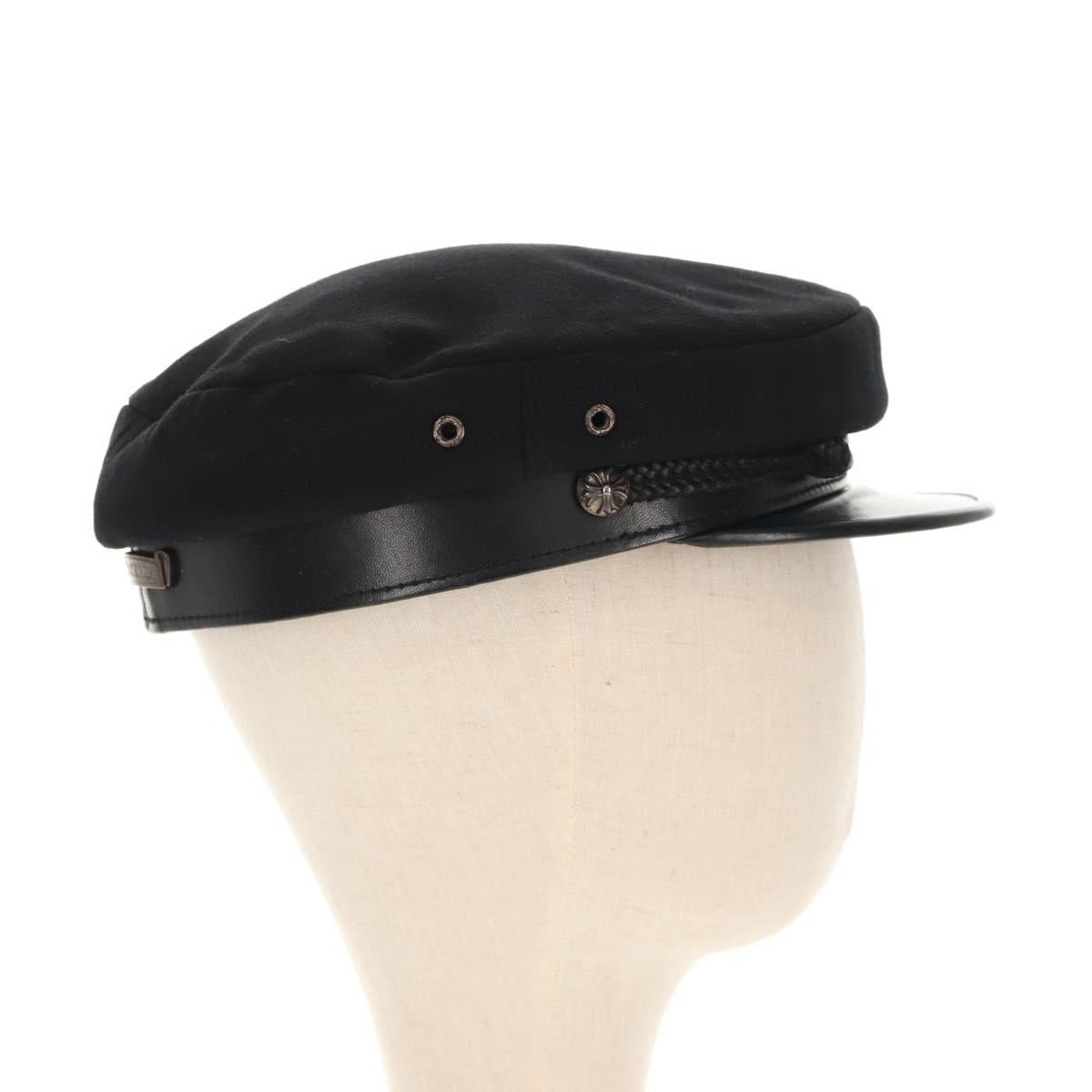 Chrome Hearts Marine Cap Wool Black Auth 140728M