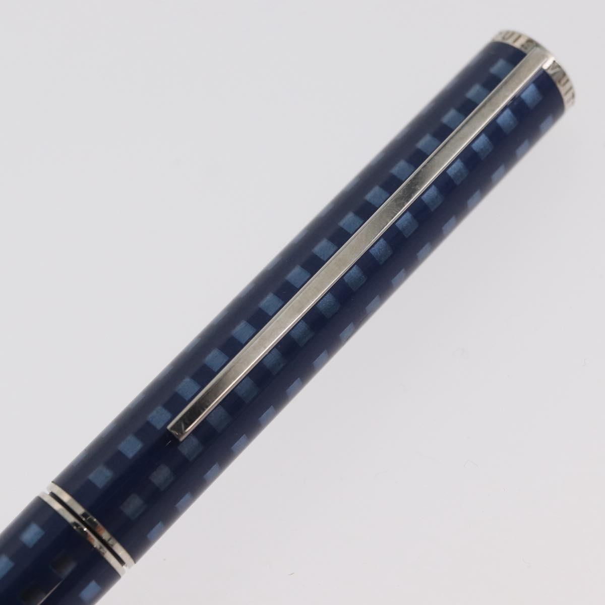 LOUIS VUITTON Jet Rack Set Pen metal Blue Gray LV Auth 140730