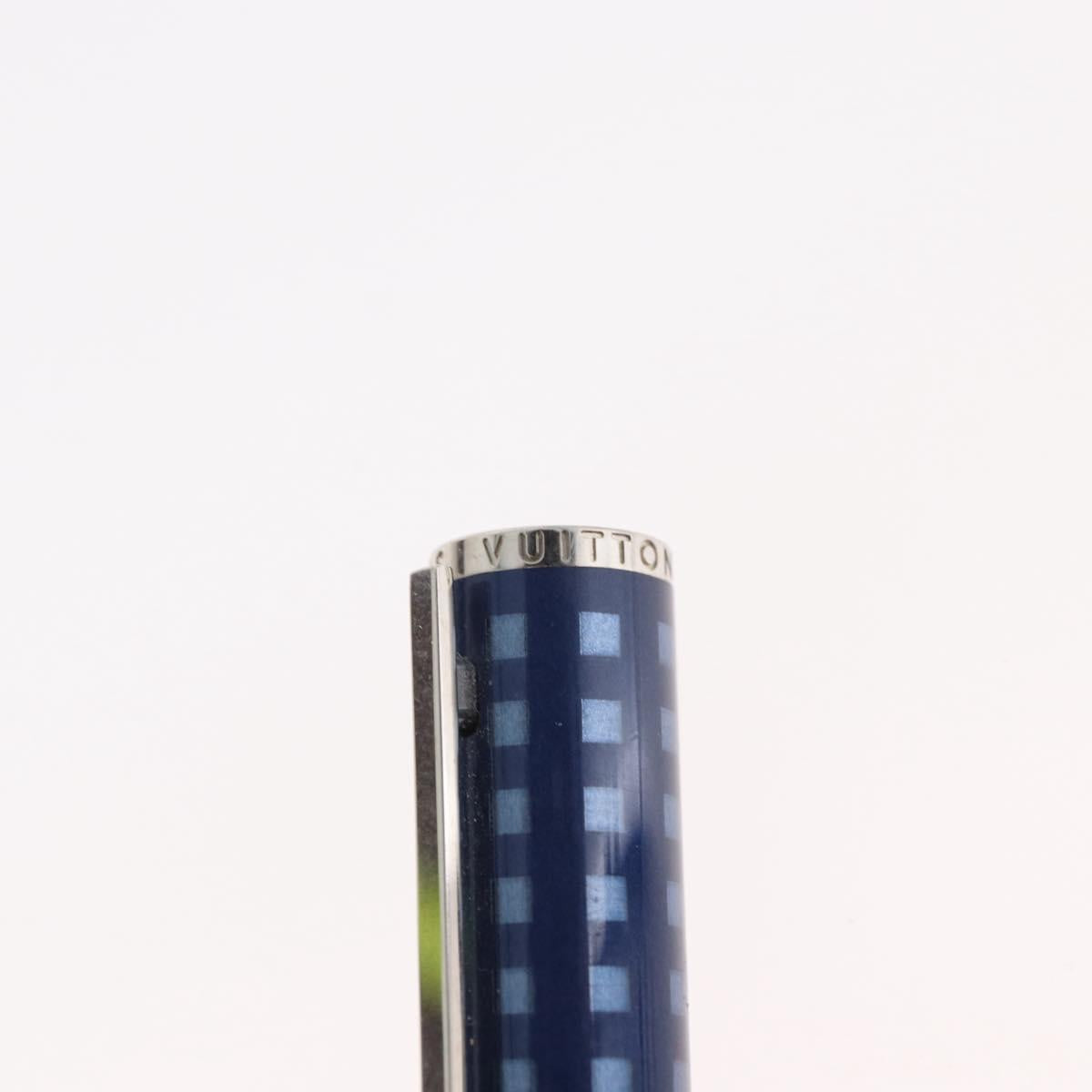 LOUIS VUITTON Jet Rack Set Pen metal Blue Gray LV Auth 140730