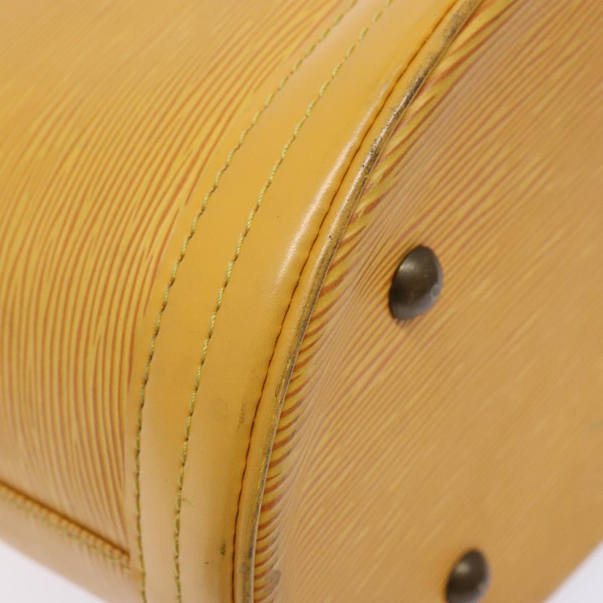 LOUIS VUITTON Epi Bucket PM Shoulder Bag SPO Yellow LV Auth 140747