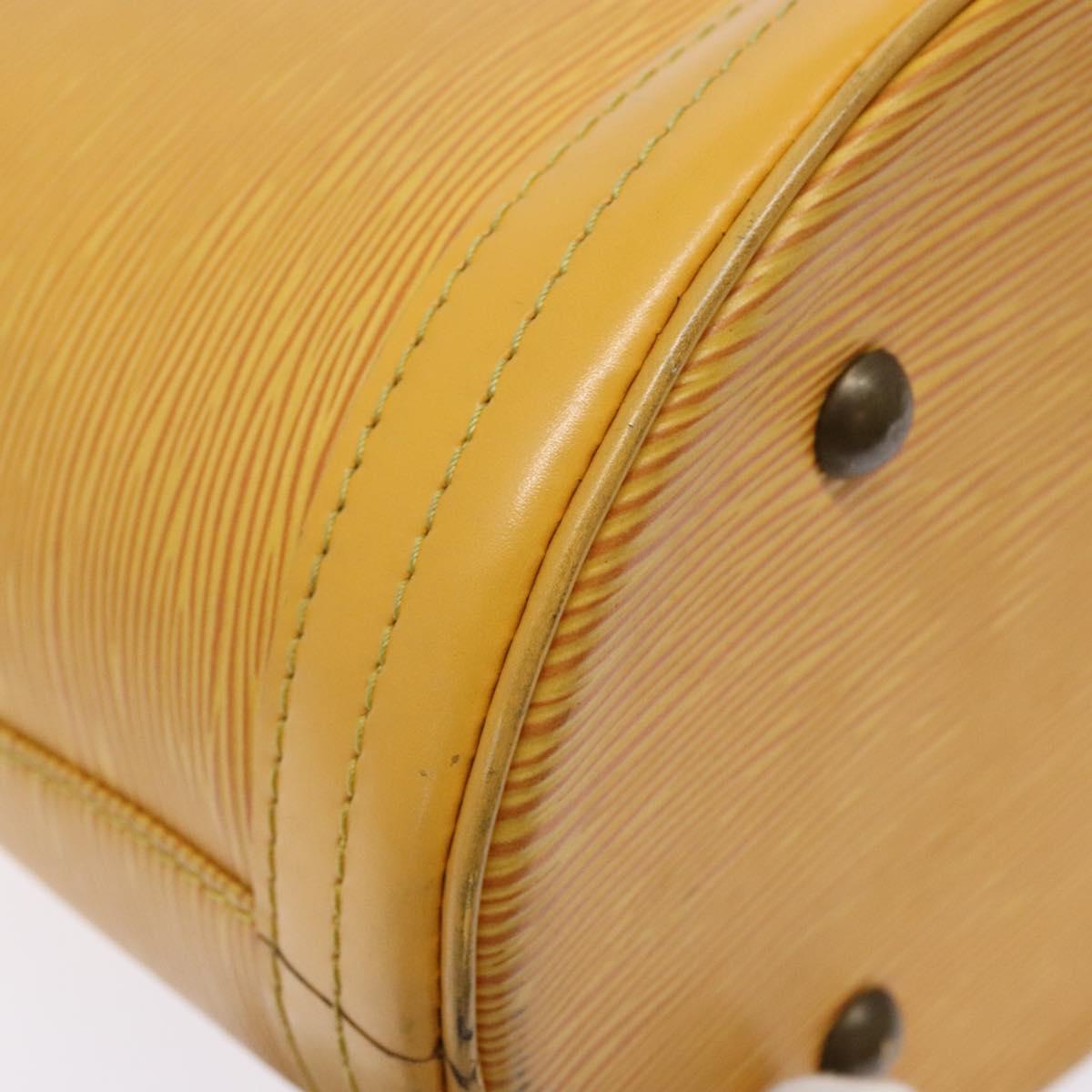 LOUIS VUITTON Epi Bucket PM Shoulder Bag SPO Yellow LV Auth 140747