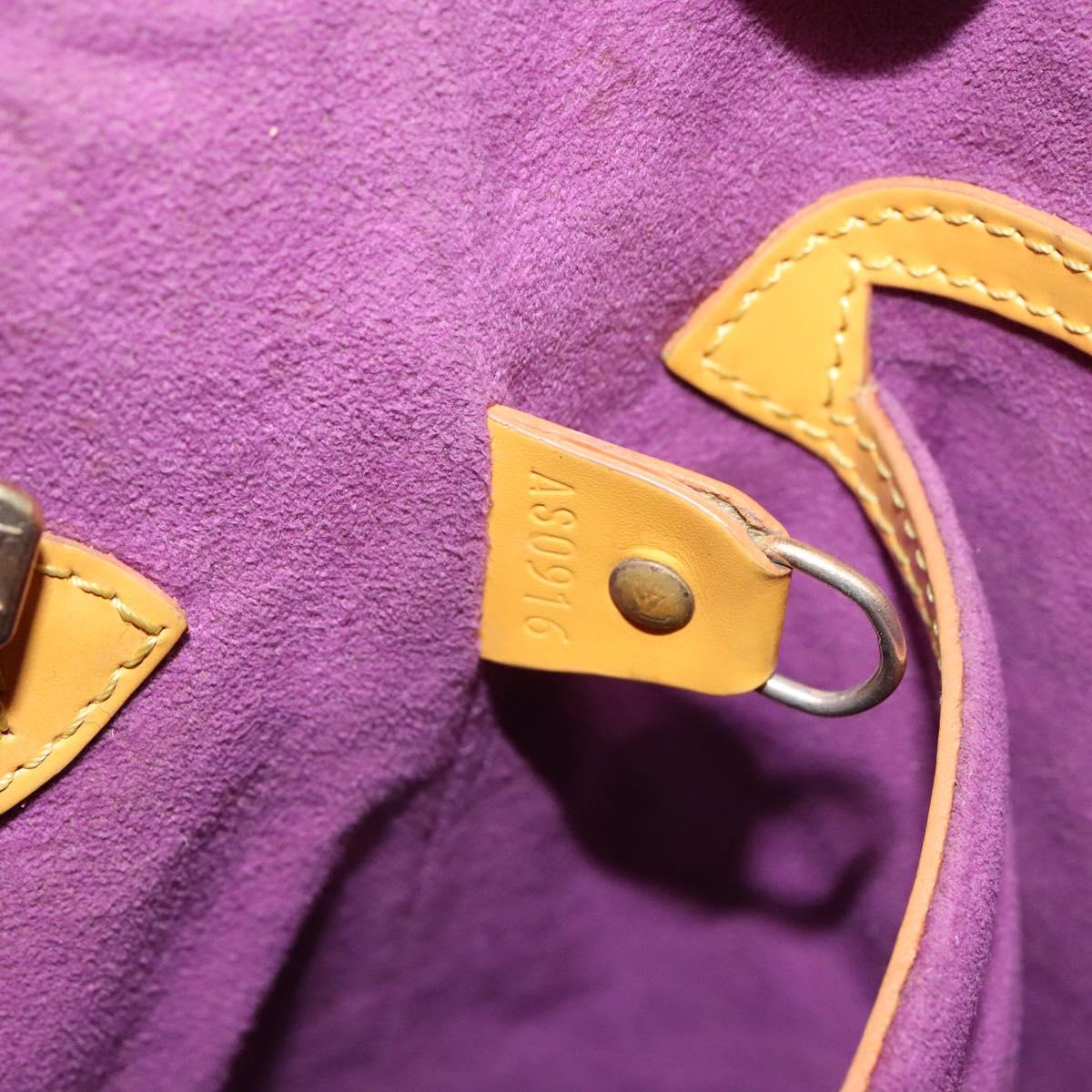 LOUIS VUITTON Epi Bucket PM Shoulder Bag SPO Yellow LV Auth 140747