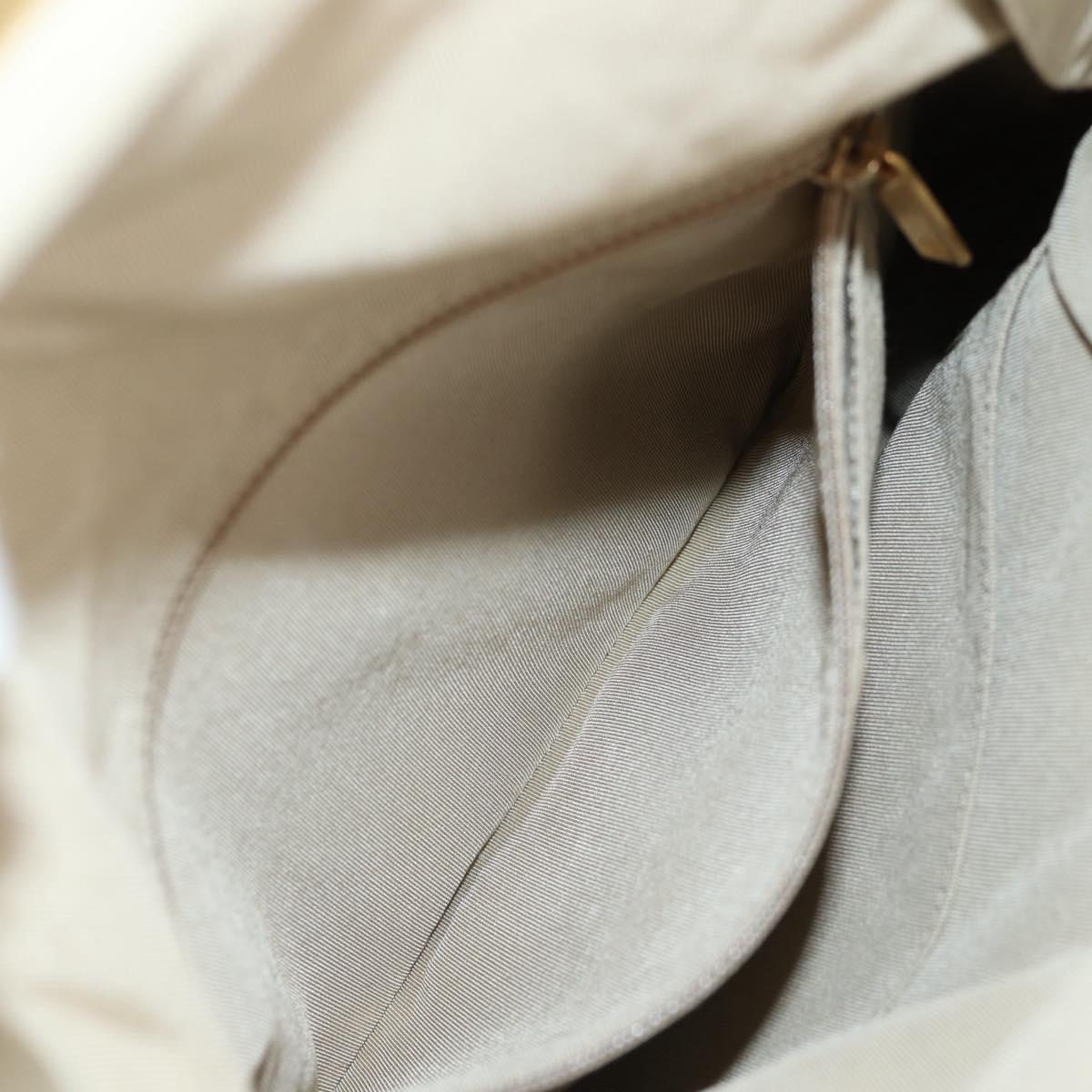 CHANEL Matelasse Chain Shoulder Bag tweed Beige Gold CC Auth 140752V