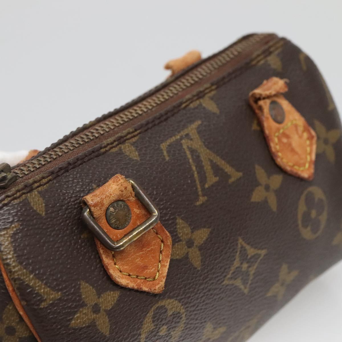 LOUIS VUITTON Monogram Mini Speedy Hand Bag M41534 LV Auth 140754