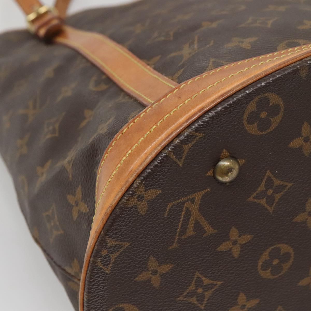 LOUIS VUITTON Monogram Bucket GM Shoulder Bag M42236 LV Auth 140772