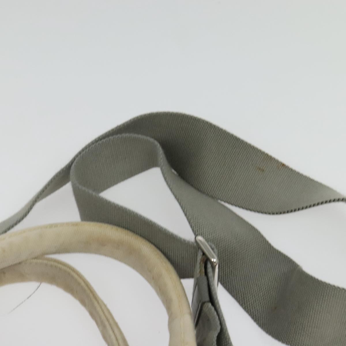 PRADA Bijoux Kanapa MM Tote Bag Canvas 2way Gray Auth 140797