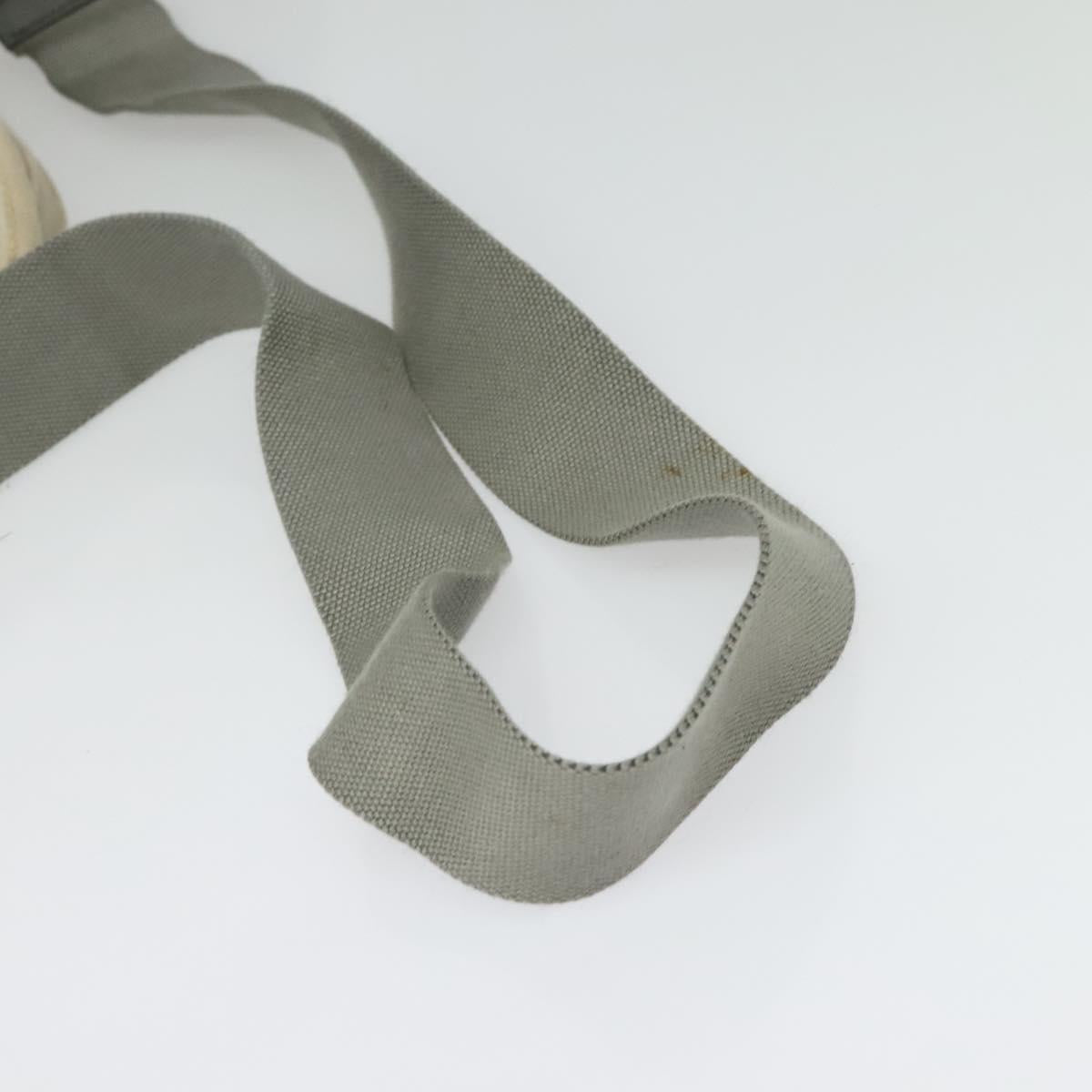 PRADA Bijoux Kanapa MM Tote Bag Canvas 2way Gray Auth 140797