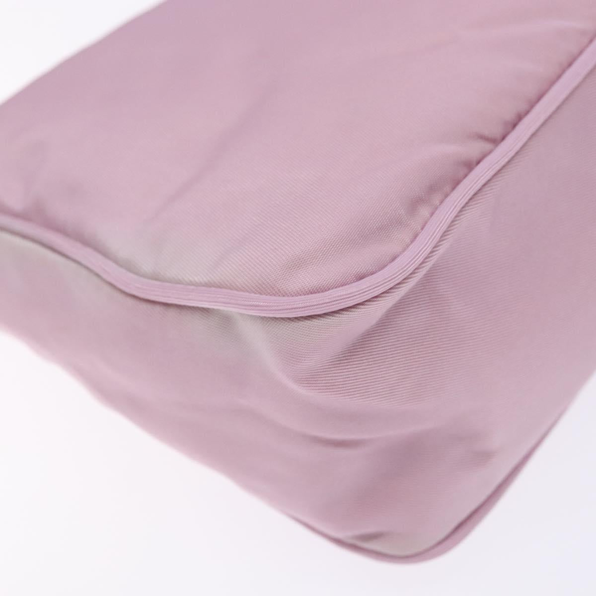 PRADA Hand Bag Nylon Pink Auth 140798