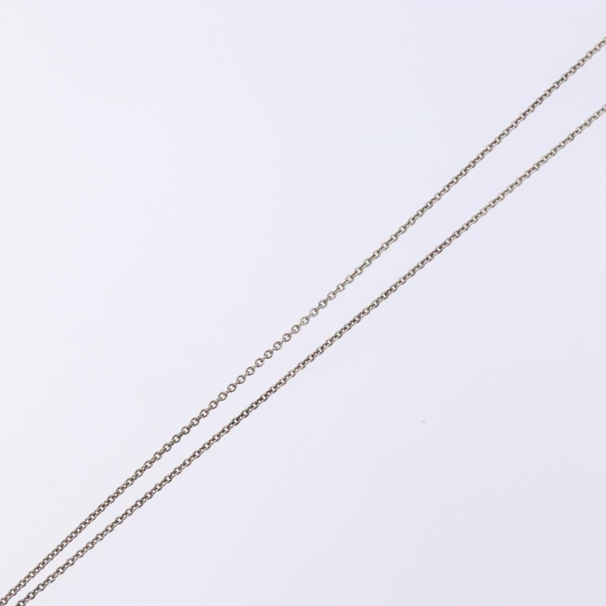 TIFFANY&Co. Open Heart Necklace Ag925 Silver Auth 140822