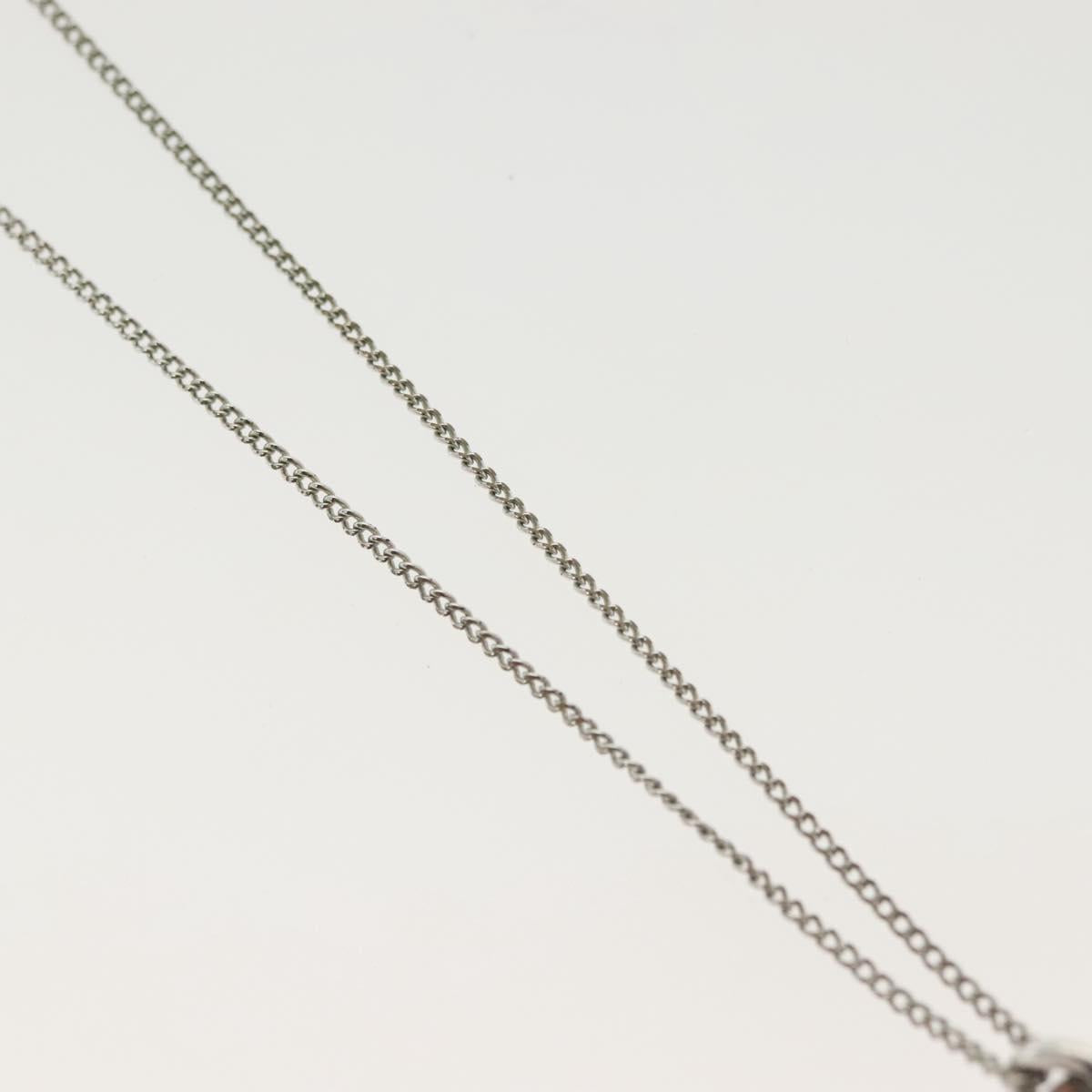 Christian Dior Necklace metal 2Set Silver Auth 140824