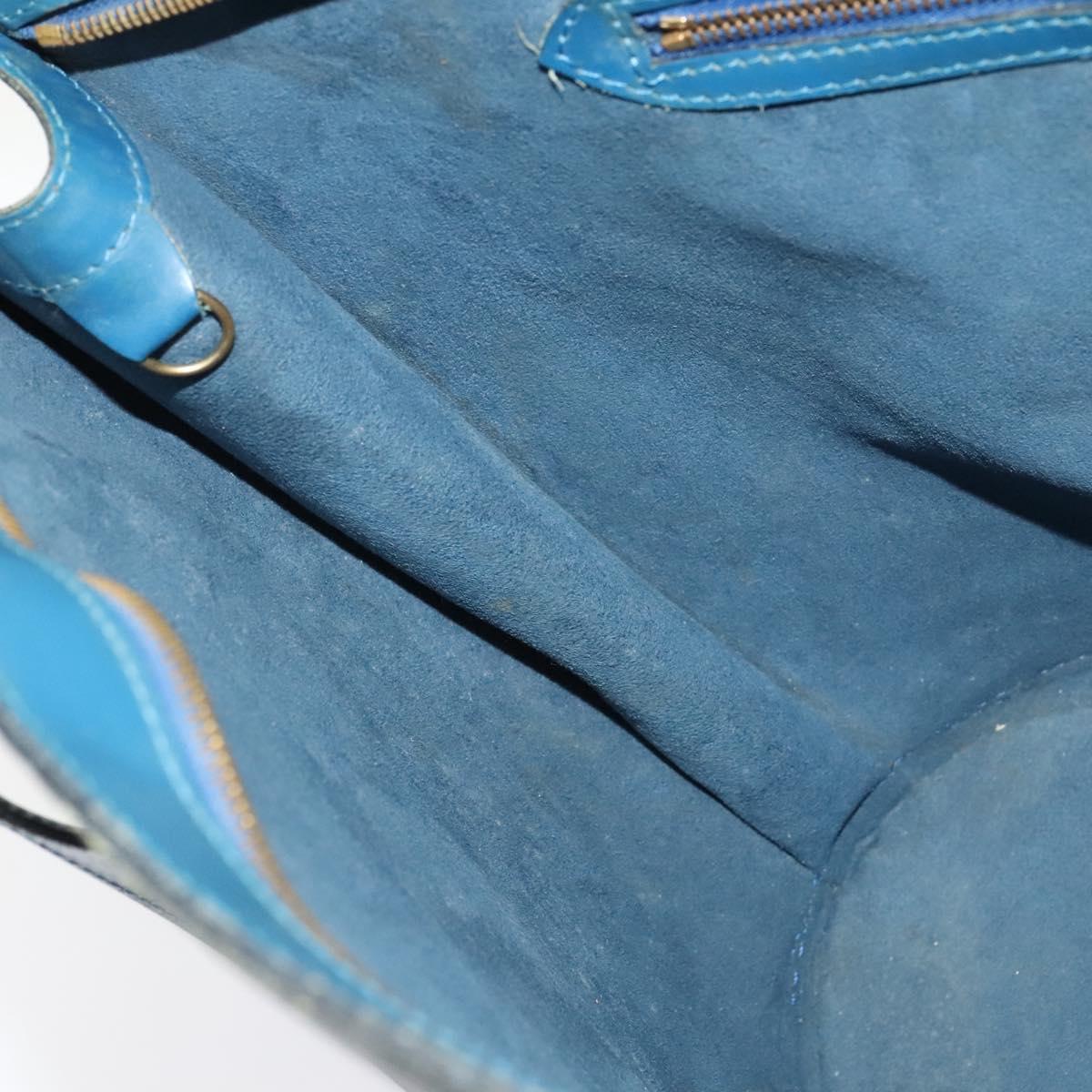 LOUIS VUITTON Epi Saint Jacques Shopping Shoulder Bag Blue M52275 LV Auth 140843