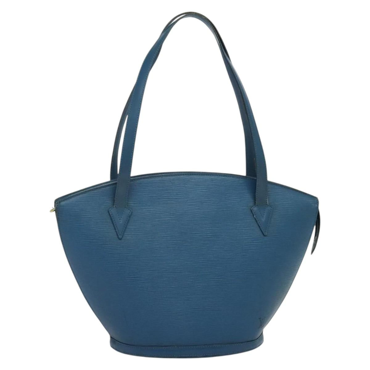 LOUIS VUITTON Epi Saint Jacques Shopping Shoulder Bag Blue M52275 LV Auth 140843