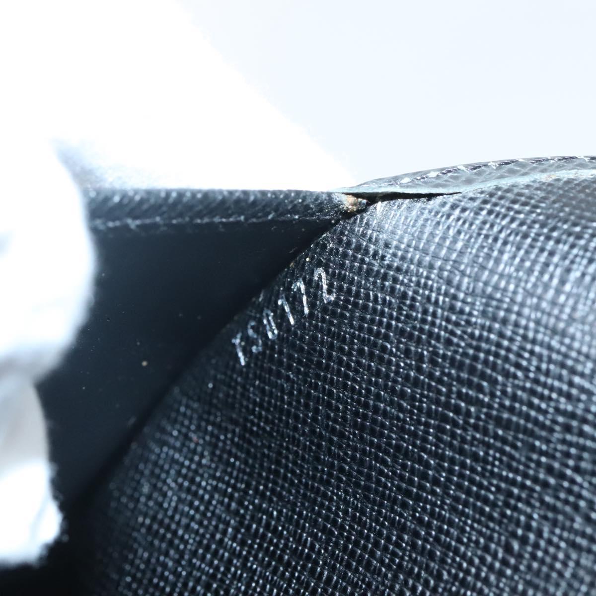 LOUIS VUITTON Taiga Agenda GM Day Planner Cover Black R20232 LV Auth 140844