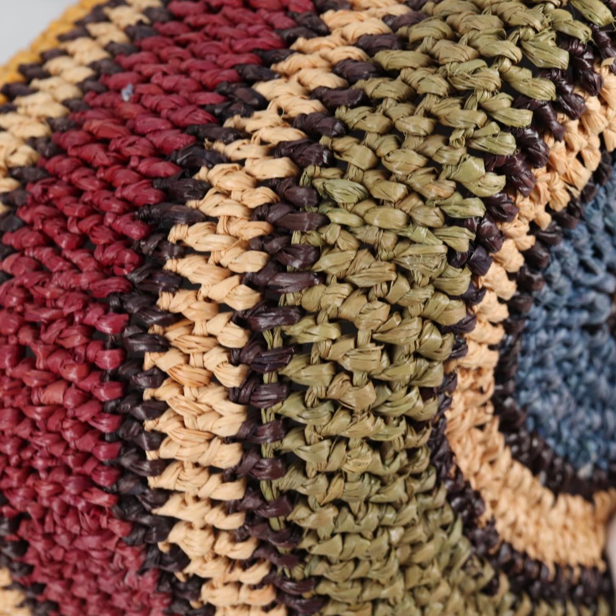 BALENCIAGA Tote Bag Raffia Beige Auth 140846V