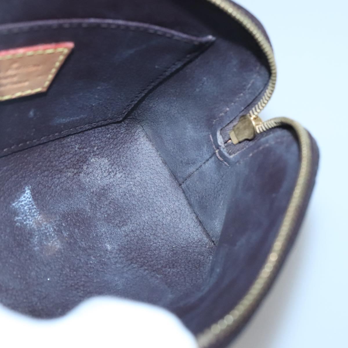 LOUIS VUITTON Monogram Vernis Pochette Cosmetic PM Amarante M91495 Auth 140856