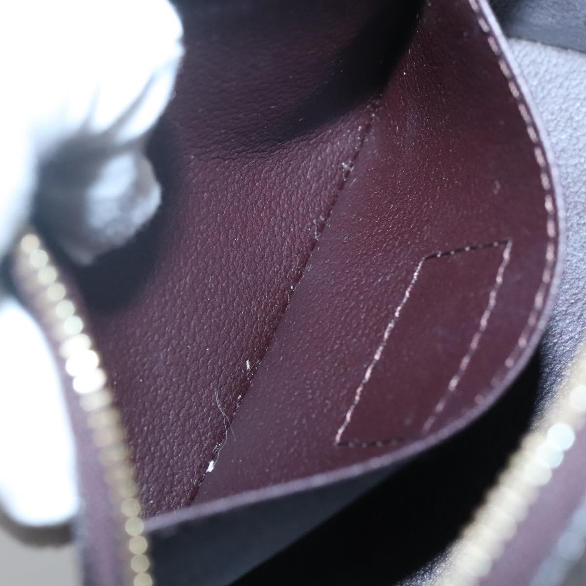 LOUIS VUITTON Monogram Vernis Pochette Cosmetic PM Amarante M91495 Auth 140856