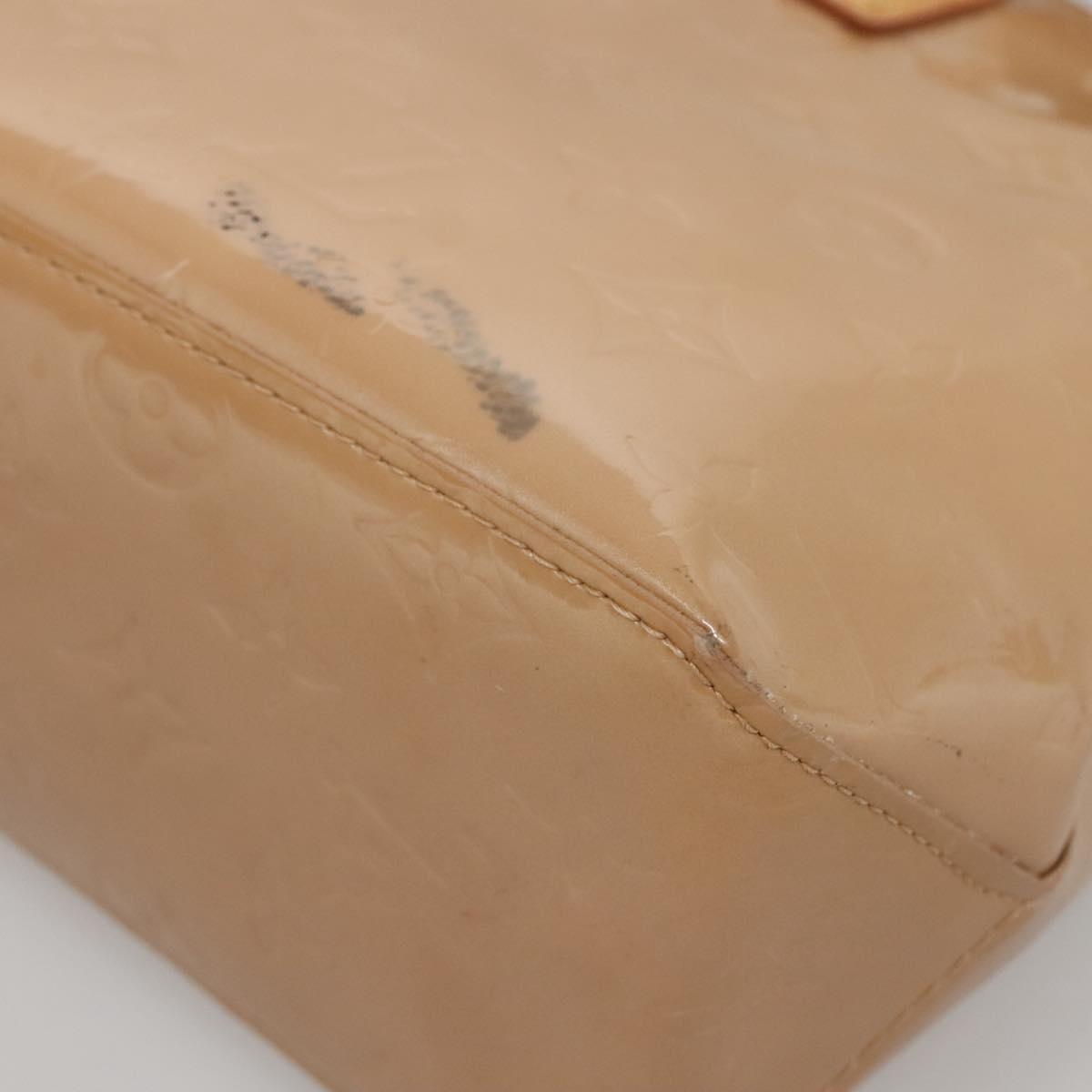 LOUIS VUITTON Monogram Vernis Reade PM Hand Bag Noisette M91334 LV Auth 140863