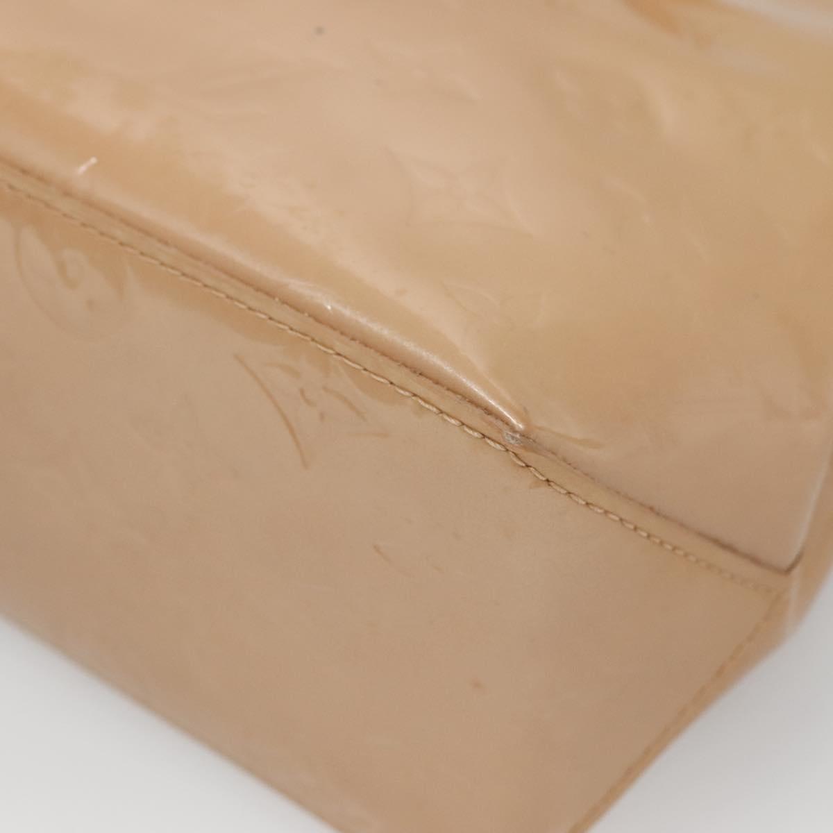 LOUIS VUITTON Monogram Vernis Reade PM Hand Bag Noisette M91334 LV Auth 140863