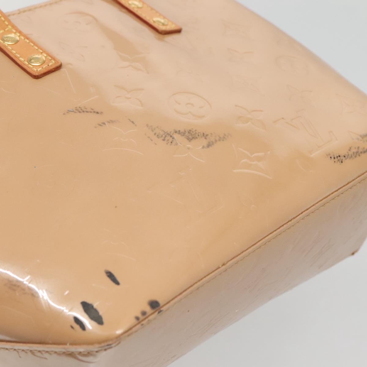 LOUIS VUITTON Monogram Vernis Reade PM Hand Bag Noisette M91334 LV Auth 140863