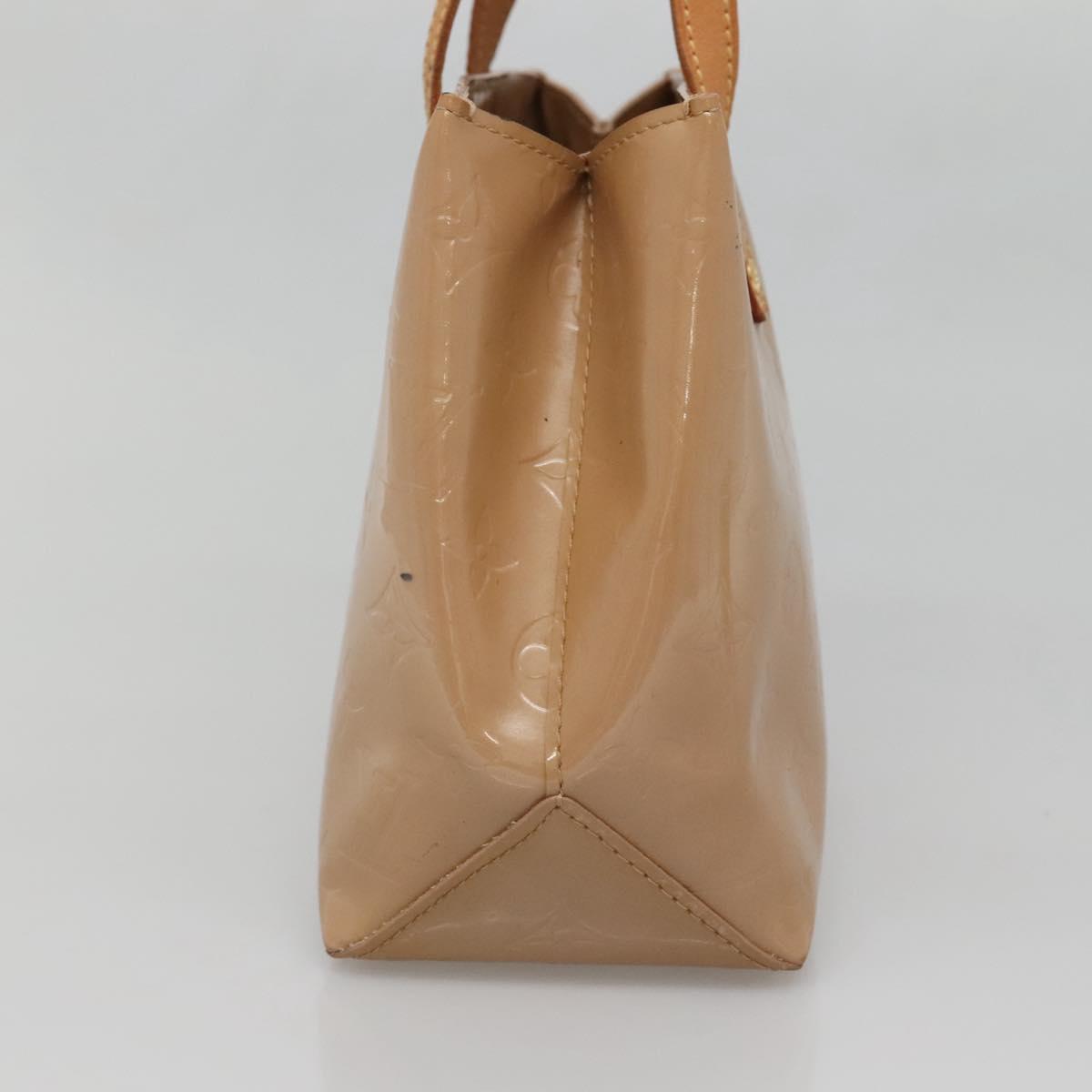 LOUIS VUITTON Monogram Vernis Reade PM Hand Bag Noisette M91334 LV Auth 140863